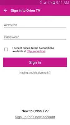 Orion TV android App screenshot 9